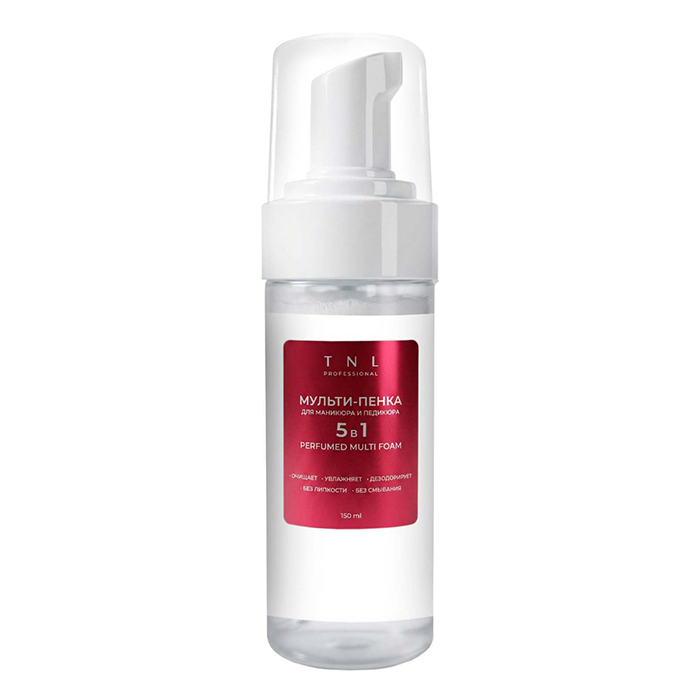 Мульти-пенка Perfumed Multi Foam 5 в 1 для маникюра и педикюра, парфюмированная — Garden Bloom, TNL Professional, 150 мл