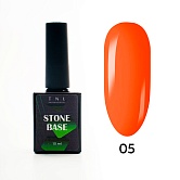 База для гель-лака Stone Base, жесткая, цветная №5 - оранжевый, TNL Professional, 10 мл