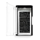 Матовые ресницы на ленте TNL Royal Velvet 0.12, изгиб M, 12 мм, 16 линий