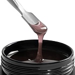 Гель для наращивания Glassy Gel витражный цветной №2 - пудровый, TNL Professional, 15 мл
