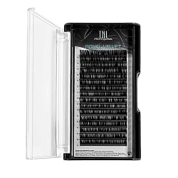 Матовые ресницы на ленте TNL Royal Velvet 0.12, изгиб D, 12 мм, 16 линий