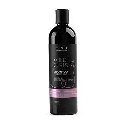 Шампунь для кудрявых, волнистых и непослушных волос TNL WILD CURLS с протеинами шелка и маслом авокадо, 400 мл