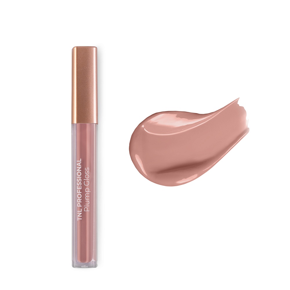 Блеск-плампер для губ TNL Plump Gloss, увлажнение и увеличение - №2 натуральный нюд, 2,5 мл