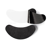 Гидрогелевые подушечки для ресниц, черные, 1 пара