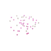 Стразы металлические кружки розовые №2,0 (50 шт.)