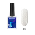 Жидкий Poly Gel TNL с жемчужной поталью и шиммером