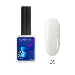Жидкий Poly Gel TNL с жемчужной поталью и шиммером