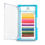 Цветные ресницы на ленте TNL Color boom MIX 0.10, 10 мм, изгиб D, 16 линий