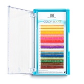 Цветные ресницы на ленте TNL Color boom MIX 0.10, 10 мм, изгиб D, 16 линий