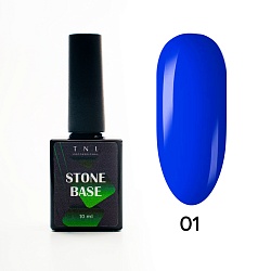 База для гель-лака Stone Base, жесткая, цветная №1 - ультрамариновый, TNL Professional, 10 мл