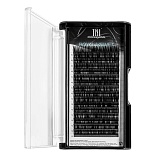 Матовые ресницы на ленте TNL Royal Velvet 0.10, изгиб D, 12 мм, 16 линий