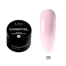 Гель для наращивания Charmel жесткий с шиммером, TNL Professional, 15 мл