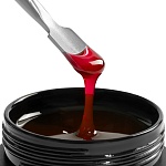 Гель для наращивания Glassy Gel витражный цветной №4 - клубничный, TNL Professional, 15 мл