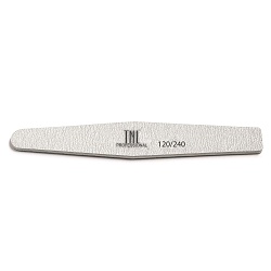Пилка для ногтей "ромб" 120/240 хит продаж (серая) (10 шт. в упак.)