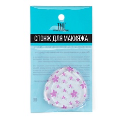 Спонж для макияжа TNL Силиконовый плоский сердце