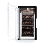 Ресницы на ленте TNL Brown Chinchilla 0.07, изгиб L, MIX (7-15 мм), 20 линий
