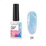 Камуфлирующая база TNL Potal Milk со светоотражающей поталью, (10 мл)