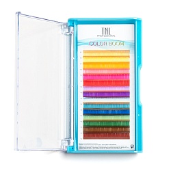 Цветные ресницы на ленте TNL Color boom MIX 0.10, 11 мм, изгиб D, 16 линий