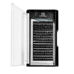 Матовые ресницы на ленте TNL Royal Velvet 0.12, изгиб C, 10 мм, 16 линий